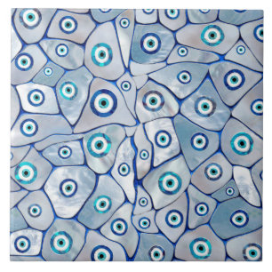 Mother of pearl Evil Eye Pattern