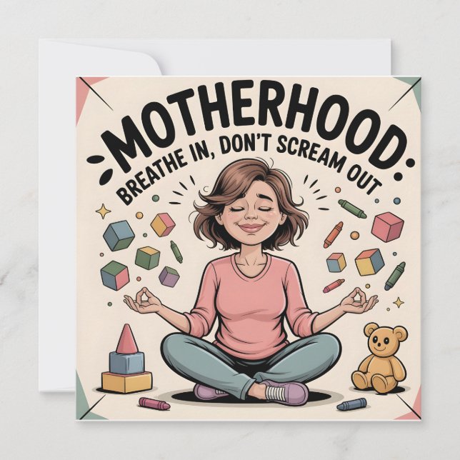 Motherhood Breathe In Calm Art (Frente)