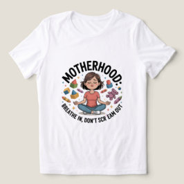 Motherhood Breathe In Calm Illustration