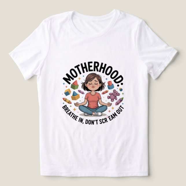 Motherhood Breathe In Calm Illustration (Design frontal)