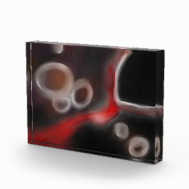 Motif Arterial: Abstrato preto, branco e vermelho