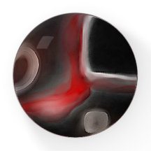 Motif Arterial: Abstrato preto, branco e vermelho