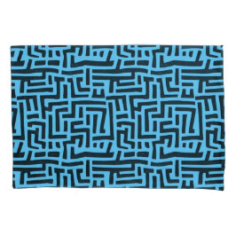Motif Azul E Preto | Padrão Geométrico Maze
