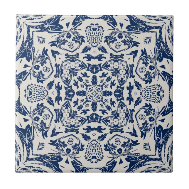 motif bleu ancien (Frente)