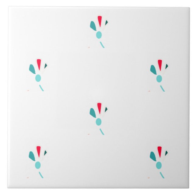 Motif botânico Azulejo cerâmico (Frente)