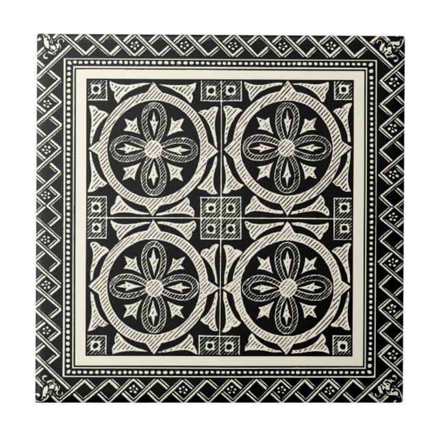 Motif de Mandala Preto e Branco pelo Vision Studio (Frente)