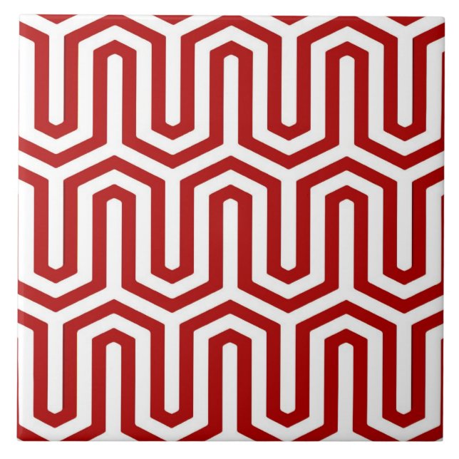 Motif deco egípcio - vermelho e branco (Frente)