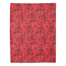 Motif Floral Repetitivo | Padrão Rosa vermelha