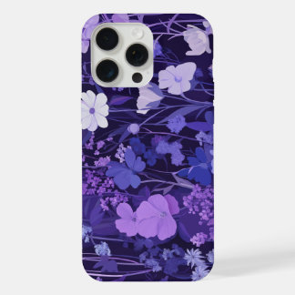 Motif floral violet délicat 🌸 sur fond sombre