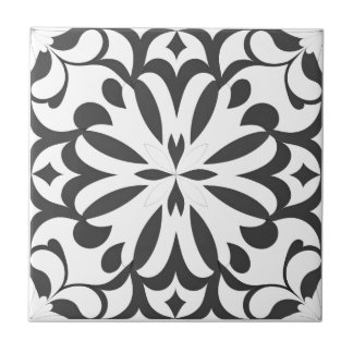 Motif noir sur fond blanc