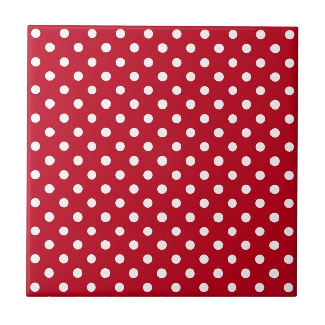 Motif Pois Blanc Rouge et blanc (Frente)
