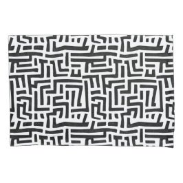 Motif Preto E Branco | Padrão Geométrico Maze