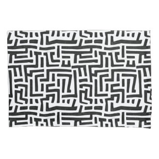 Motif Preto E Branco | Padrão Geométrico Maze