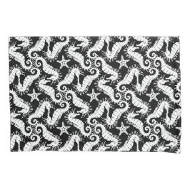 Motif Repetitivo Preto E Branco | Padrão do cavalo