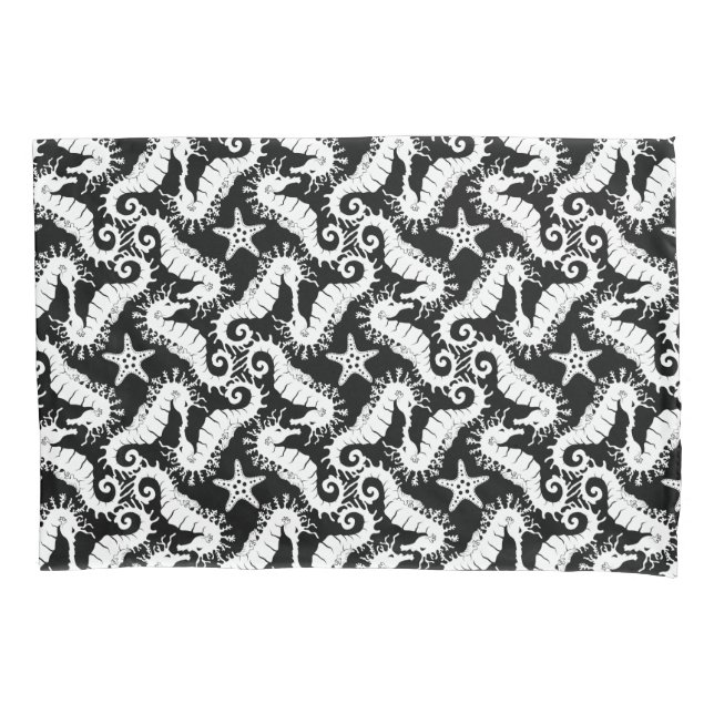 Motif Repetitivo Preto E Branco | Padrão do cavalo (Frente)