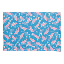 Motif Repetitivo Rosa E Azul | Padrão de Peixe Koi
