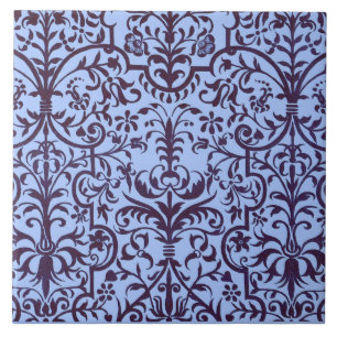 Motif vitoriano em azul