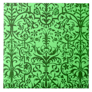 Motif vitoriano em verde