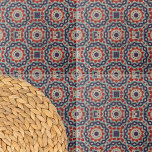 Motifs Geométricos Otomanos Com Distância Vibrante<br><div class="desc">Esse azulejo cerâmico é adornado com um padrão geométrico cativante que desenhar inspiração nos tradicionais motivos otomanos. O design apresenta um complexo conjunto de formas concêntricas, incluindo quadrados e círculos, que se juntam para formar um efeito caleidoscópico espantoso. A paleta de cores é uma tapeçaria rica de azuis profundos, vermelhos...</div>