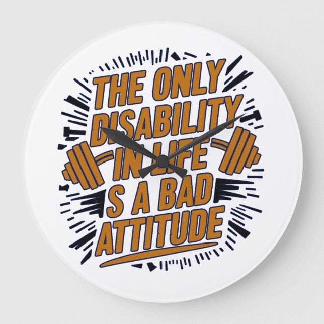 Motivação cita Relógio de Arte de Parede (Frente)