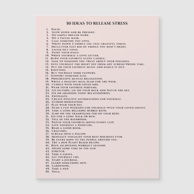 Motivação de autoatendimento rosa (Frente)