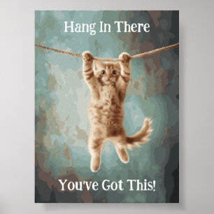 Motivação Engraçada Ali Poster de Gato