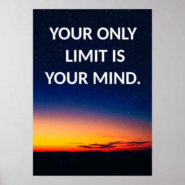 Motivação Poster da Noite do Céu (Frente)