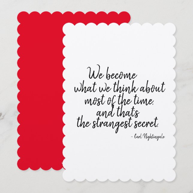 Motivar Segredo de Cartão de Saudação de Quadro pa (Frente/Verso)