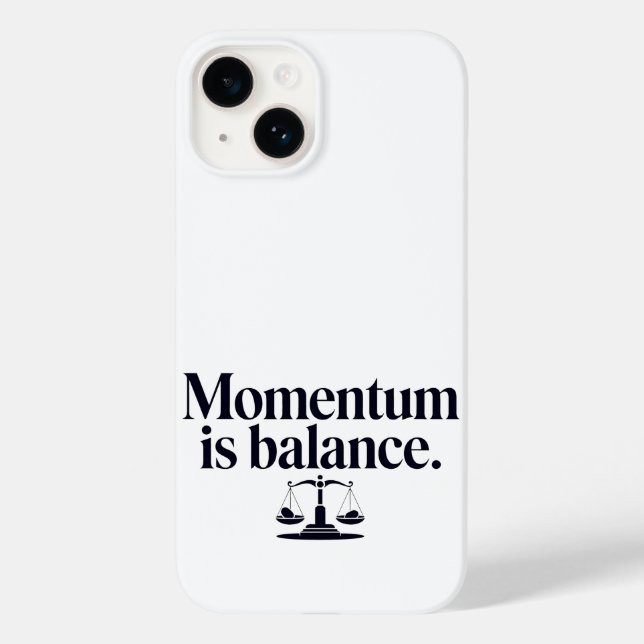 Motivation "Momentum is Balance" - Typographie (Verso)