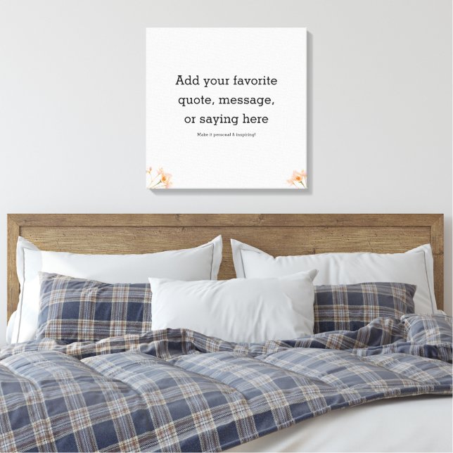 Motivational Quote Stretched Canvas Print (Insitu(Quarto))