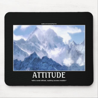 Motivational Range Mousepad ATTITUDE Mountain Rang