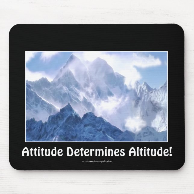 Motivational Range Mousepad ATTITUDE Mountain Rang (Frente)