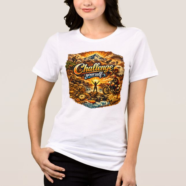 Motivational Women White Tshirt (Frente)