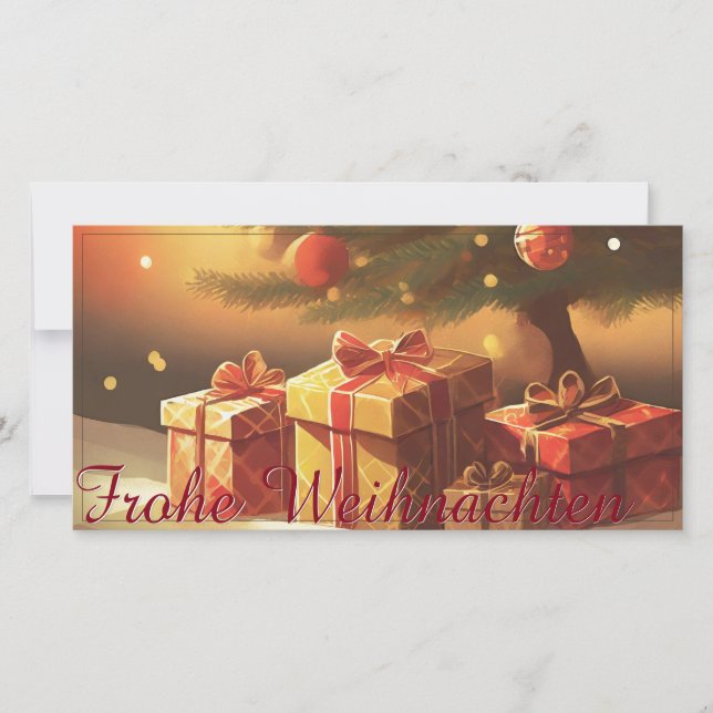 Motivo, com presentes debaixo da árvore de Natal 3 (Frente)