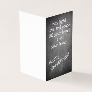 Motivo de Natal em estilo de quadro-negro - Cartão