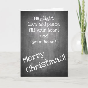 Motivo de Natal em estilo de quadro-negro - Cartão