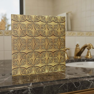 Motivo de Pétala em Ouro Antigo Geométrico #9 ID12