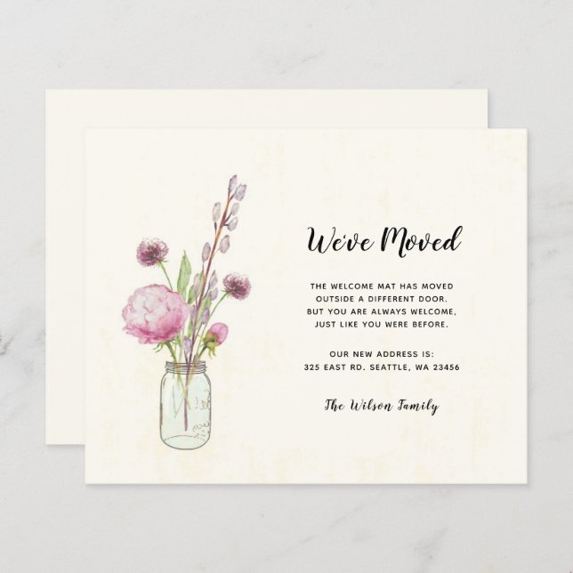 Motivo Do Orçamento Jar Movimentamos Novos Cartões (Frente/Verso)