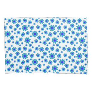 Motivo Flor Azul   Padrão de Margarida