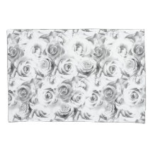 Motivo Floral Repetitivo | Padrão de Rosas Brancas