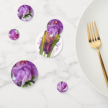 Motivo Floral Roxo Redondo