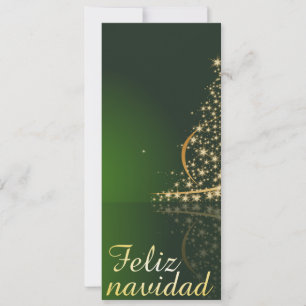 Motivo natalício verde com árvore de Natal.