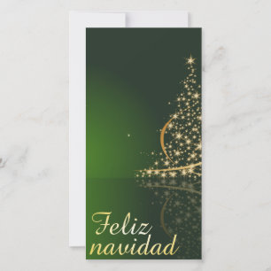 Motivo natalício verde com árvore de Natal.