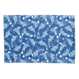 Motivo Repetitivo Azul | Padrão de Peixes Koi