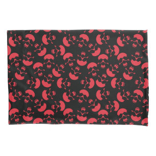 Motivo Repetitivo Vermelho e Preto   Padrão de Cav