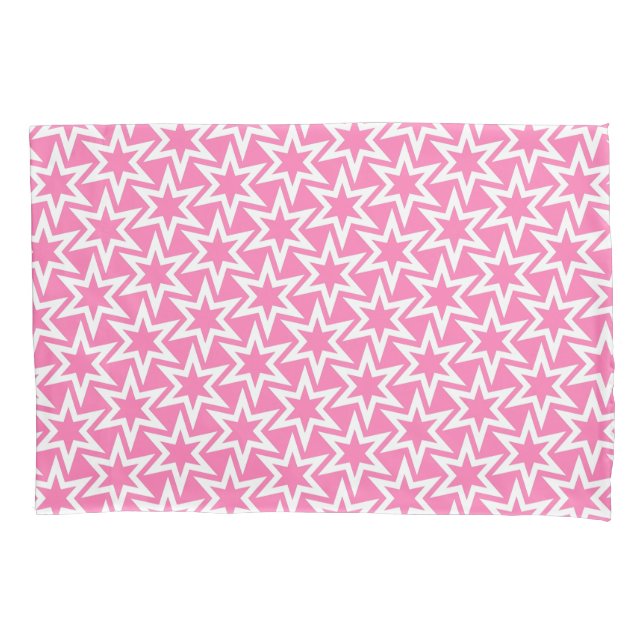 Motivo Rosa e Branco | Padrão de Estrela Geométric (Frente)