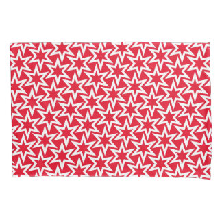 Motivo Vermelho e Branco | Padrão de Estrela Geomé