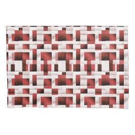 Motivo Xadrez Artístico Vermelho | Padrão Geométri