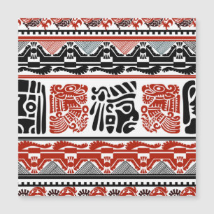Motivos indianos, vermelho-preto, padrão perfeito.