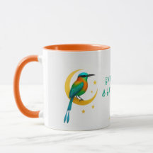 Motmot Procurado por Turquesa na Caneca do Crescen